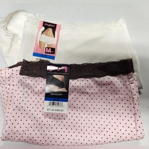 2 Pairs Maidenform Boyshort Panties~Women's XL/8~New NWT